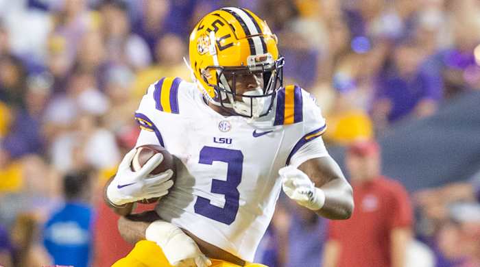 LSU running back Logan Diggs makes a cut